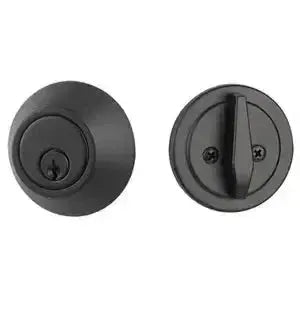 Yale Expressions Maguire Single Cylinder Deadbolt, Kwikset keyway — Negro Mate