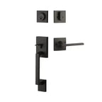 Yale Expressions Marcel Single Cylinder Entry Set with Nils lever, Kwikset keyway — Negro Mate