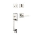 Yale Expressions Marcel Single Cylinder Entry Set with Nils lever, Kwikset keyway — Níquel Satinado