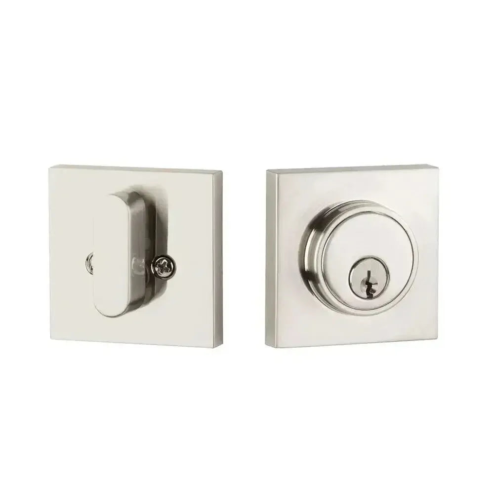 Yale Expressions Marcel Single Cylinder Deadbolt, Kwikset keyway — Níquel Satinado