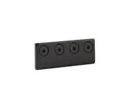 Yale Expressions Barn Door Flat Track Multiple Track Connecting Adaptor — Negro