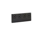 Yale Expressions Barn Door Flat Track Multiple Track Connecting Adaptor — Negro