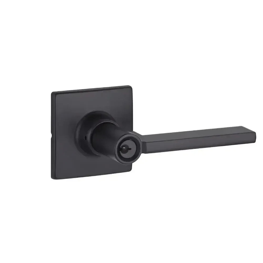 Yale Expressions Marcel rosette with Keyed Nils lever, Kwikset keyway — Negro Mate