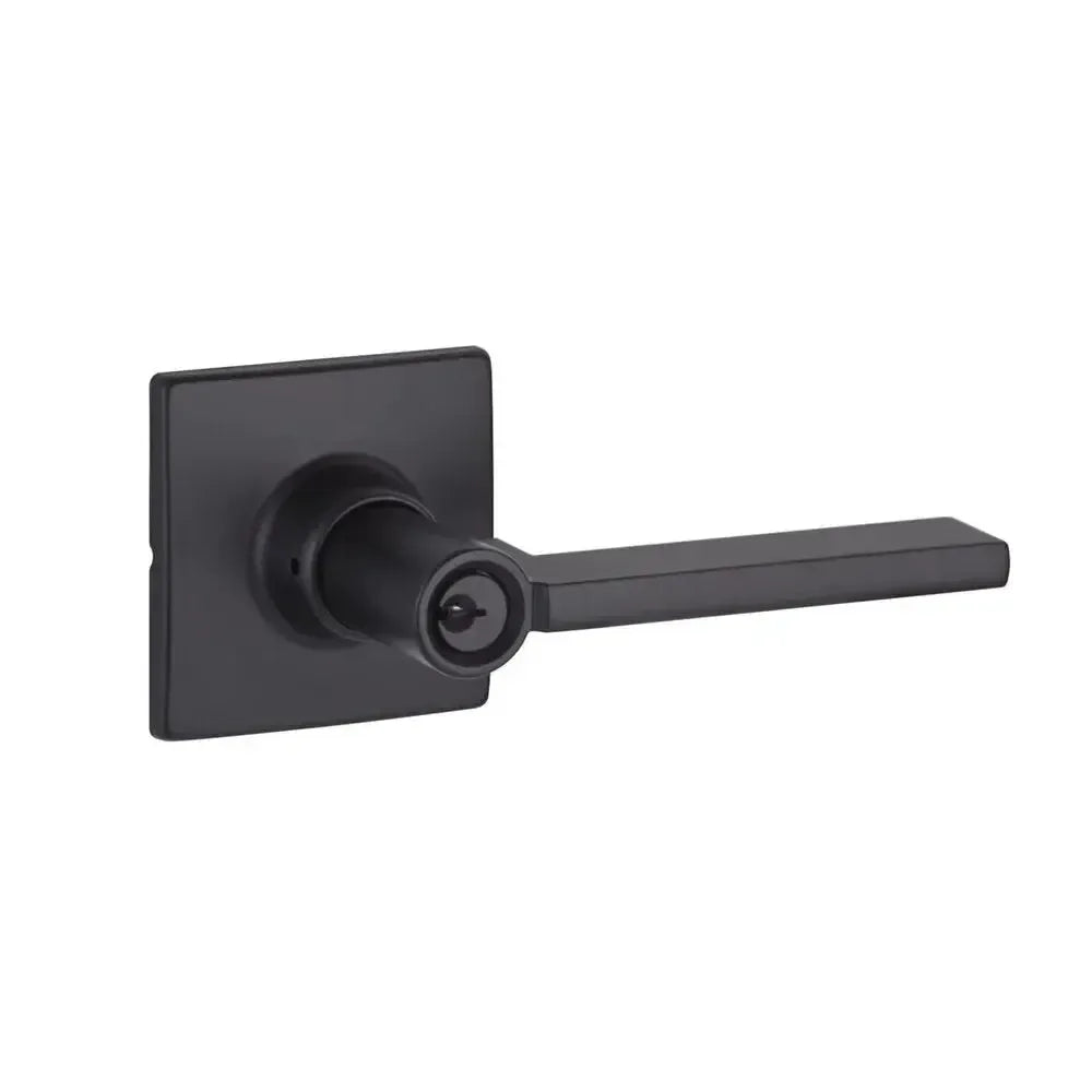 Yale Expressions Marcel rosette with Keyed Nils lever, Kwikset keyway — Negro Mate