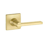 Yale Expressions Marcel rosette with Keyed Nils lever, Kwikset keyway — Latón Satinado