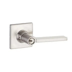 Yale Expressions Marcel rosette with Keyed Nils lever, Kwikset keyway — Níquel Satinado