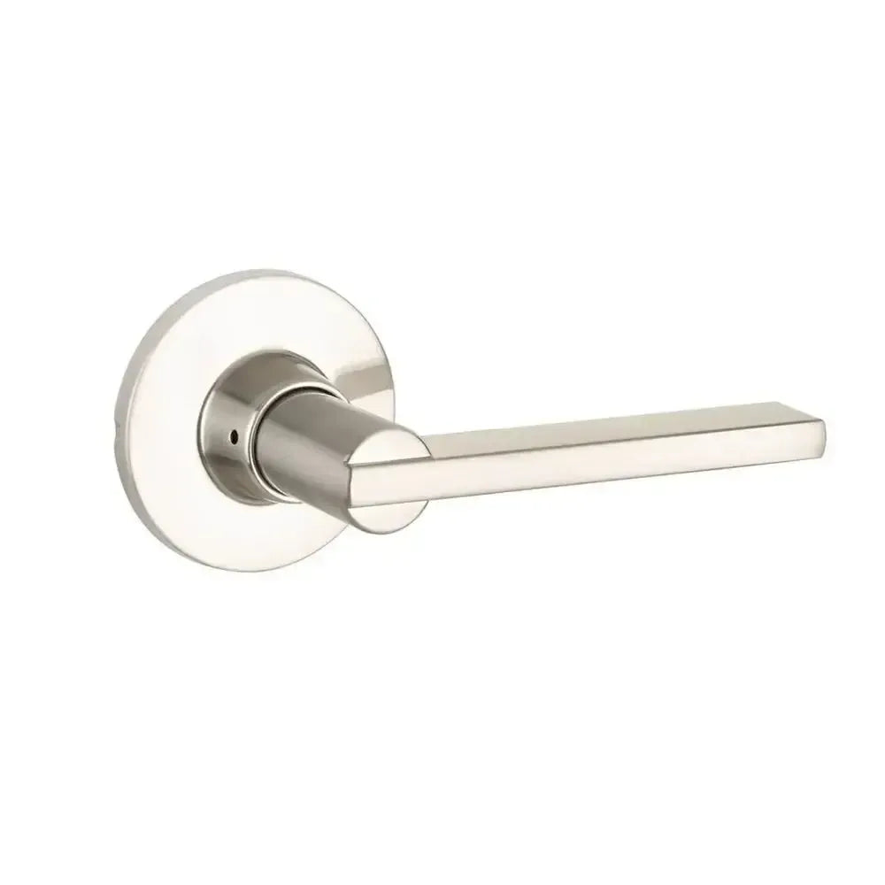 Yale Expressions Owen rosette with Keyed Nils lever, Weiser keyway — Níquel Satinado