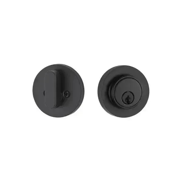 Yale Expressions Owen Single Cylinder Deadbolt, Kwikset keyway — Negro Mate