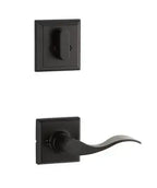 Yale Expressions Interior Trim Pack for Yale Ellington Entryset with Brunswick lever Left Handed — Negro Mate