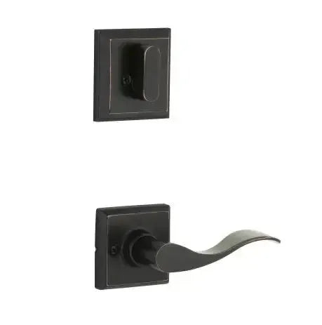 Yale Expressions Interior Trim Pack for Yale Ellington Entryset with Brunswick lever Right Handed — Bronce Aceitado