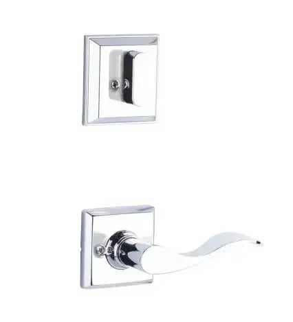 Yale Expressions Interior Trim Pack for Yale Ellington Entryset with Brunswick lever Left Handed — Cromo Pulido