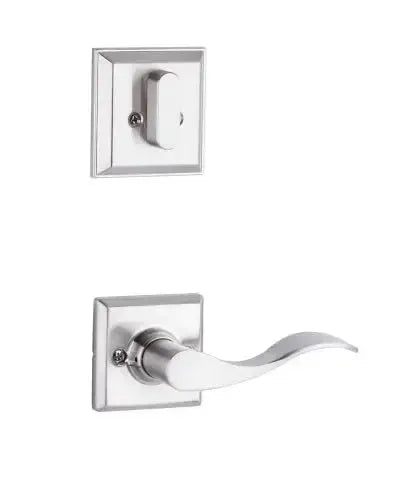 Yale Expressions Interior Trim Pack for Yale Ellington Entryset with Brunswick lever Right Handed — Níquel Satinado