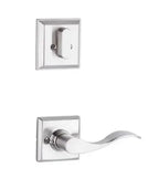Yale Expressions Interior Trim Pack for Yale Ellington Entryset with Brunswick lever Right Handed — Níquel Satinado
