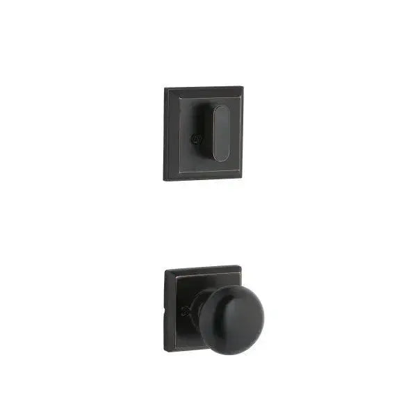 Yale Expressions Interior Trim Pack for Yale Ellington Entryset with Walker knob — Bronce Aceitado