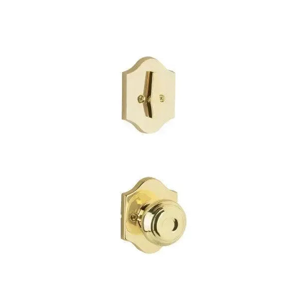 Yale Expressions Interior Trim Pack for Yale Everly Entryset with Lewiston knob — Latón Pulido