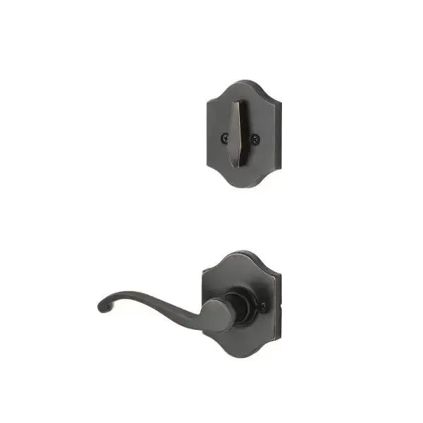 Yale Expressions Interior Trim Pack for Yale Everly Entryset with Farmington lever Right Handed — Bronce Aceitado