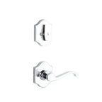 Yale Expressions Interior Trim Pack for Yale Everly Entryset with Farmington lever Left Handed — Cromo Pulido