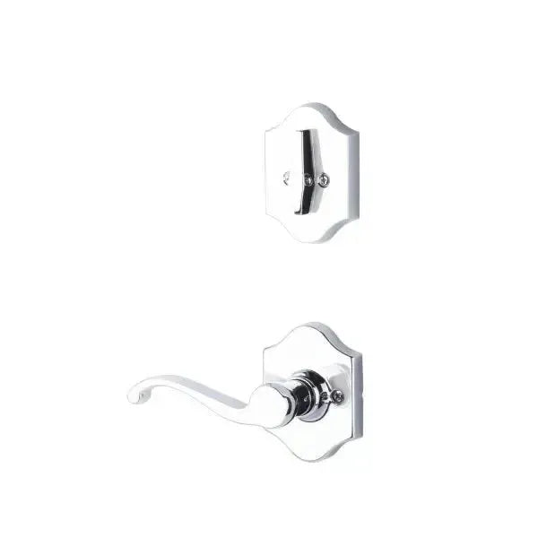 Yale Expressions Interior Trim Pack for Yale Everly Entryset with Farmington lever Right Handed — Cromo Pulido