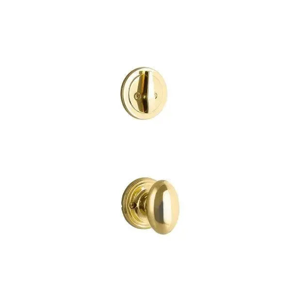 Yale Expressions Interior Trim Pack for Yale Maguire Entryset with Auburn knob — Latón Pulido
