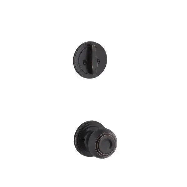 Yale Expressions Interior Trim Pack for Yale Maguire Entryset with Lewiston knob — Bronce Aceitado