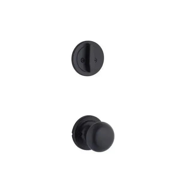 Yale Expressions Interior Trim Pack for Yale Maguire Entryset with Walker knob — Negro Mate