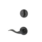 Yale Expressions Interior Trim Pack for Yale Maguire Entryset with Brunswick lever Right Handed — Negro Mate