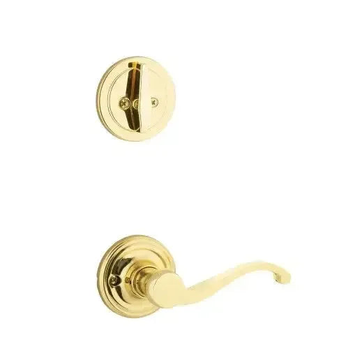 Yale Expressions Interior Trim Pack for Yale Maguire Entryset with Farmington lever Left Handed — Latón Pulido