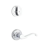 Yale Expressions Interior Trim Pack for Yale Maguire Entryset with Farmington lever Left Handed — Cromo Pulido