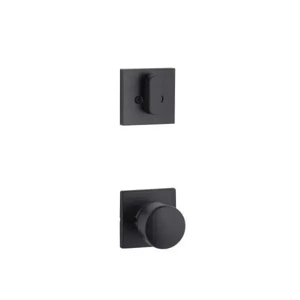 Yale Expressions Interior Trim Pack for Yale Marcel Entryset with Dylan knob — Negro Mate