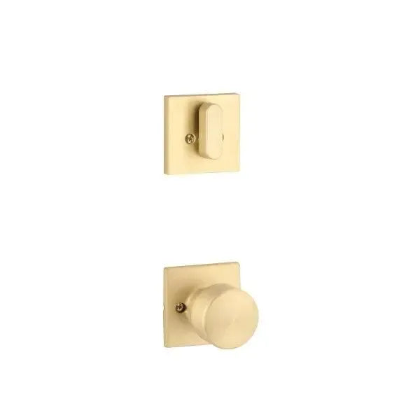 Yale Expressions Interior Trim Pack for Yale Marcel Entryset with Dylan knob — Latón Satinado