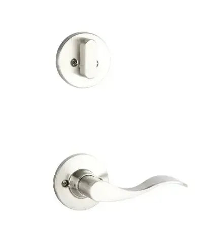 Yale Expressions Interior Trim Pack for Yale Owen Entryset with Brunswick lever Right Handed — Níquel Satinado