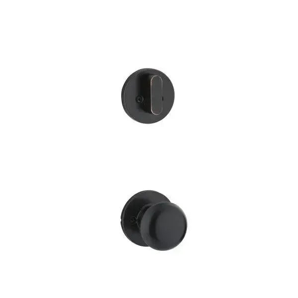Yale Expressions Interior Trim Pack for Yale Owen Entryset with Walker knob — Bronce Aceitado