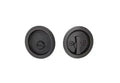Yale Expressions Round Passage Tubular Pocket Door Lock — Bronce Aceitado