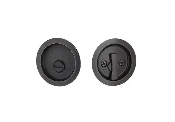 Yale Expressions Round Privacy Tubular Pocket Door Lock — Bronce Aceitado