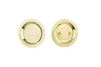 Yale Expressions Round Passage Tubular Pocket Door Lock — Latón Pulido