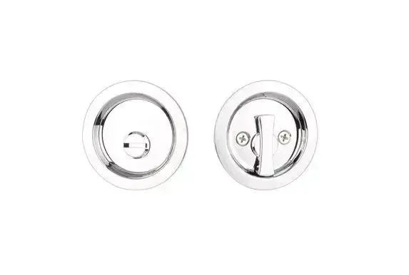 Yale Expressions Round Passage Tubular Pocket Door Lock — Cromo Pulido