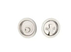 Yale Expressions Round Passage Tubular Pocket Door Lock — Níquel Satinado