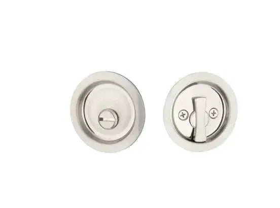 Yale Expressions Round Passage Tubular Pocket Door Lock — Níquel Satinado