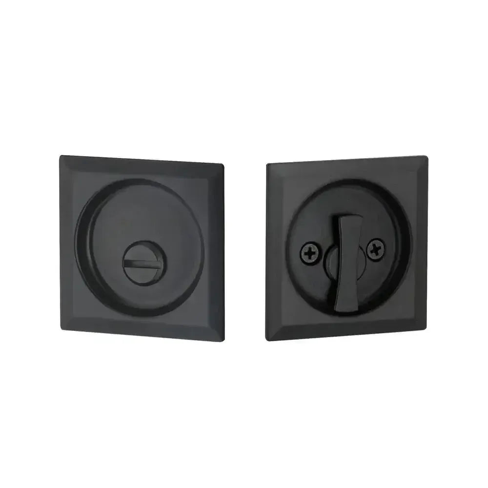 Yale Expressions Square Privacy Tubular Pocket Door Lock — Negro Mate