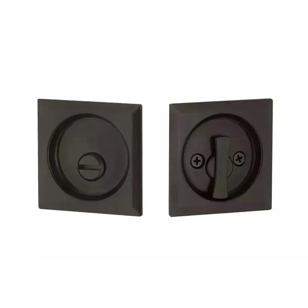 Yale Expressions Square Passage Tubular Pocket Door Lock — Bronce Aceitado