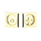 Yale Expressions Square Privacy Tubular Pocket Door Lock — Latón Pulido