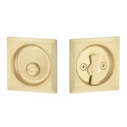 Yale Expressions Square Passage Tubular Pocket Door Lock — Latón Satinado
