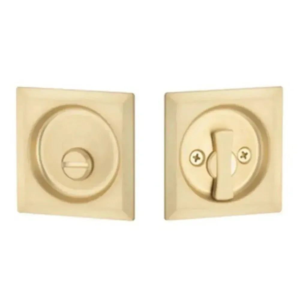 Yale Expressions Square Passage Tubular Pocket Door Lock — Latón Satinado