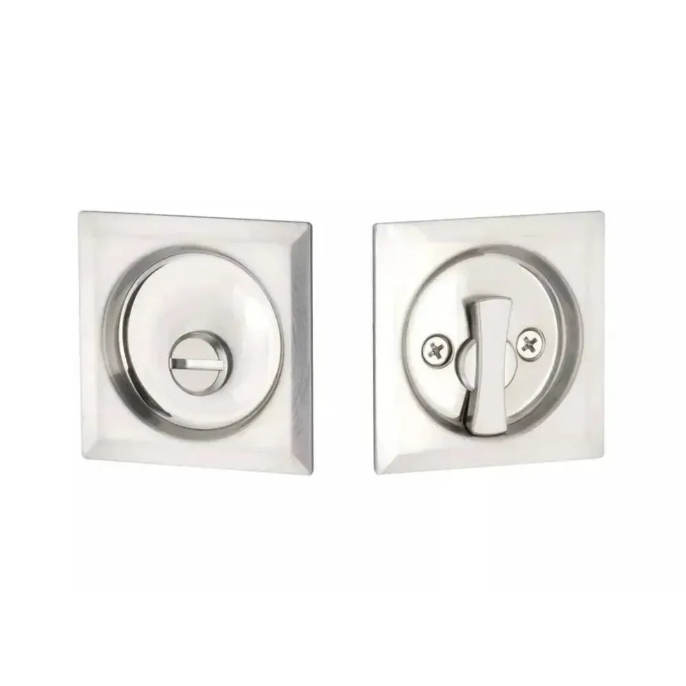 Yale Expressions Square Passage Tubular Pocket Door Lock — Níquel Satinado