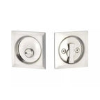 Yale Expressions Square Passage Tubular Pocket Door Lock — Níquel Satinado