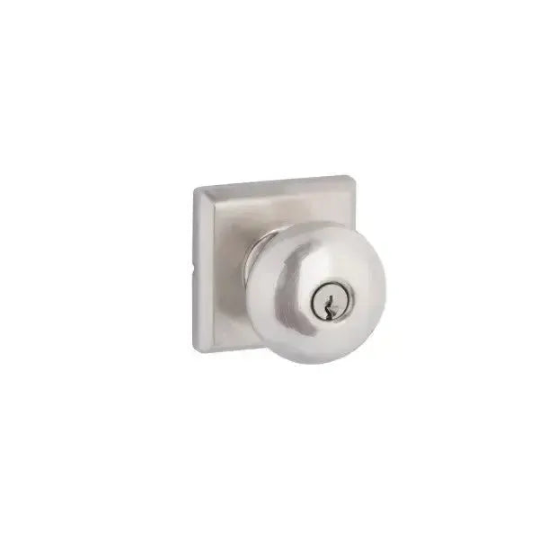 Yale Expressions Ellington rosette with Keyed Walker knob — Níquel Satinado
