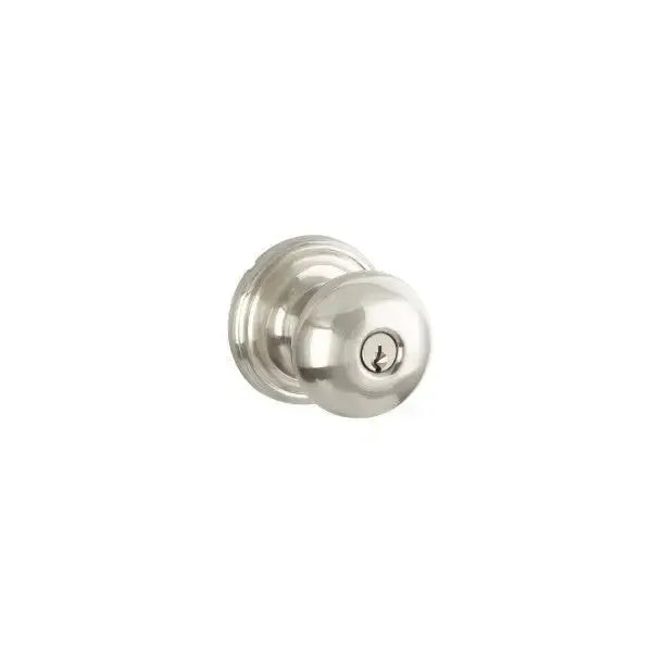 Yale Expressions Maguire rosette with Keyed Walker knob — Níquel Satinado