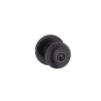 Yale Expressions Owen rosette with Keyed Walker knob, Kwikset keyway — Bronce Aceitado