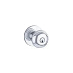Yale Expressions Owen rosette with Keyed Walker knob, Kwikset keyway — Cromo Pulido