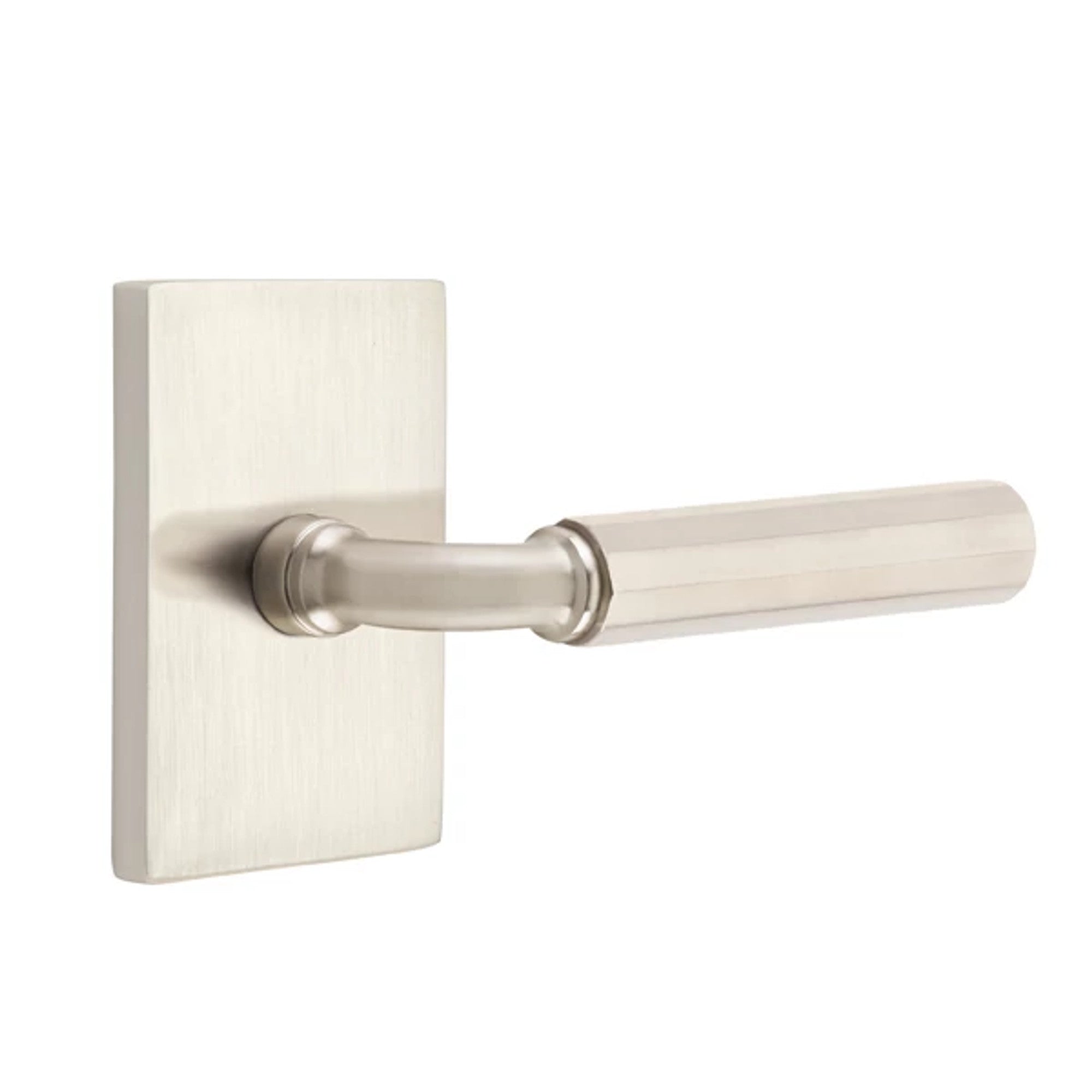 Níquel Satinado · Modern Rectangular Rosette